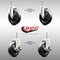 Service Caster 5 Inch 316SS Soft Rubber Wheel Swivel 10mm Threaded Stem Caster Brakes, 2PK SCC-SS316TS20S514-SRS-M1015-2-TLB-2 - alternate 6